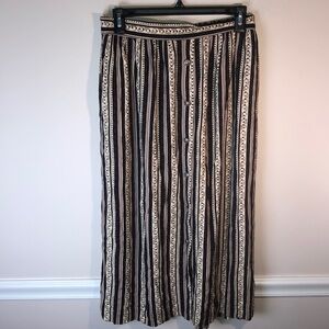 Vintage N Touch Striped Button Up Skirt 12